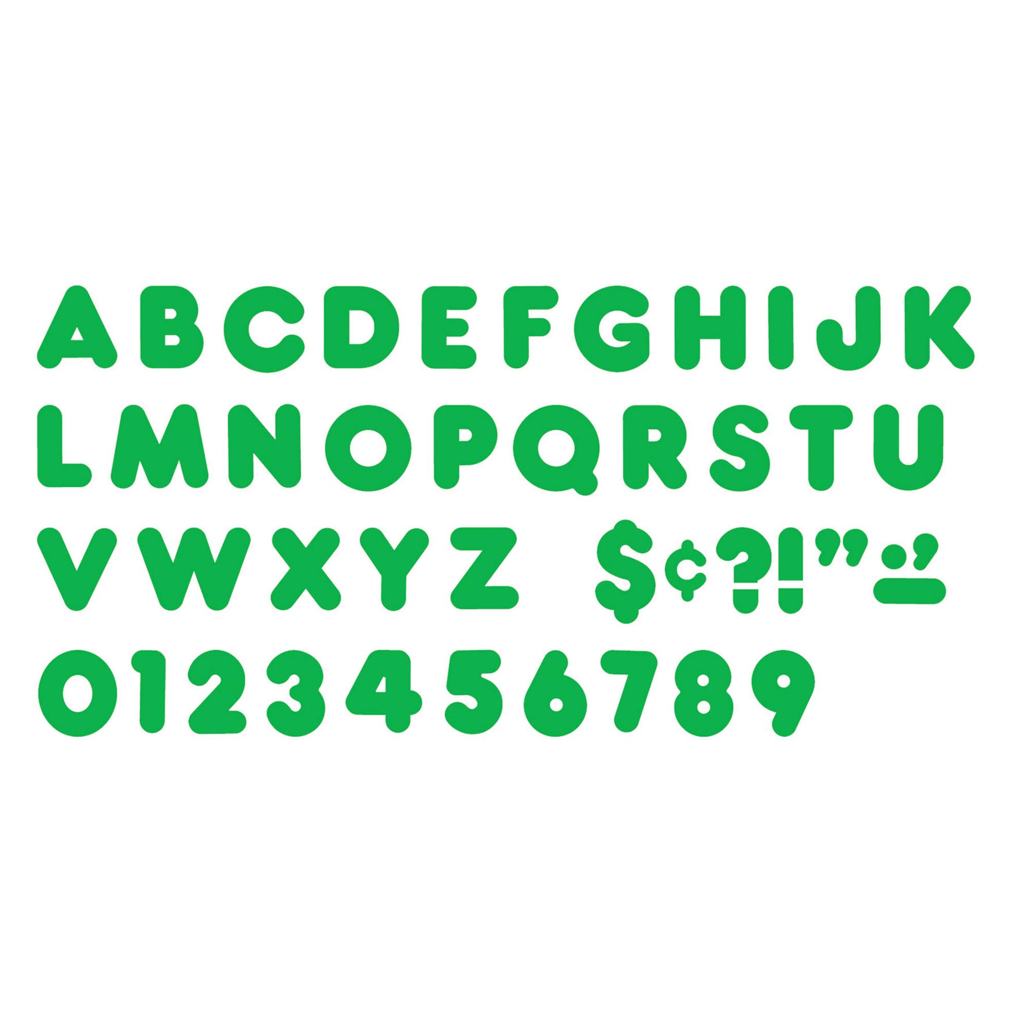 TREND Enterprises® Green 4" Casual Uppercase Ready Letters®, 6 Packs